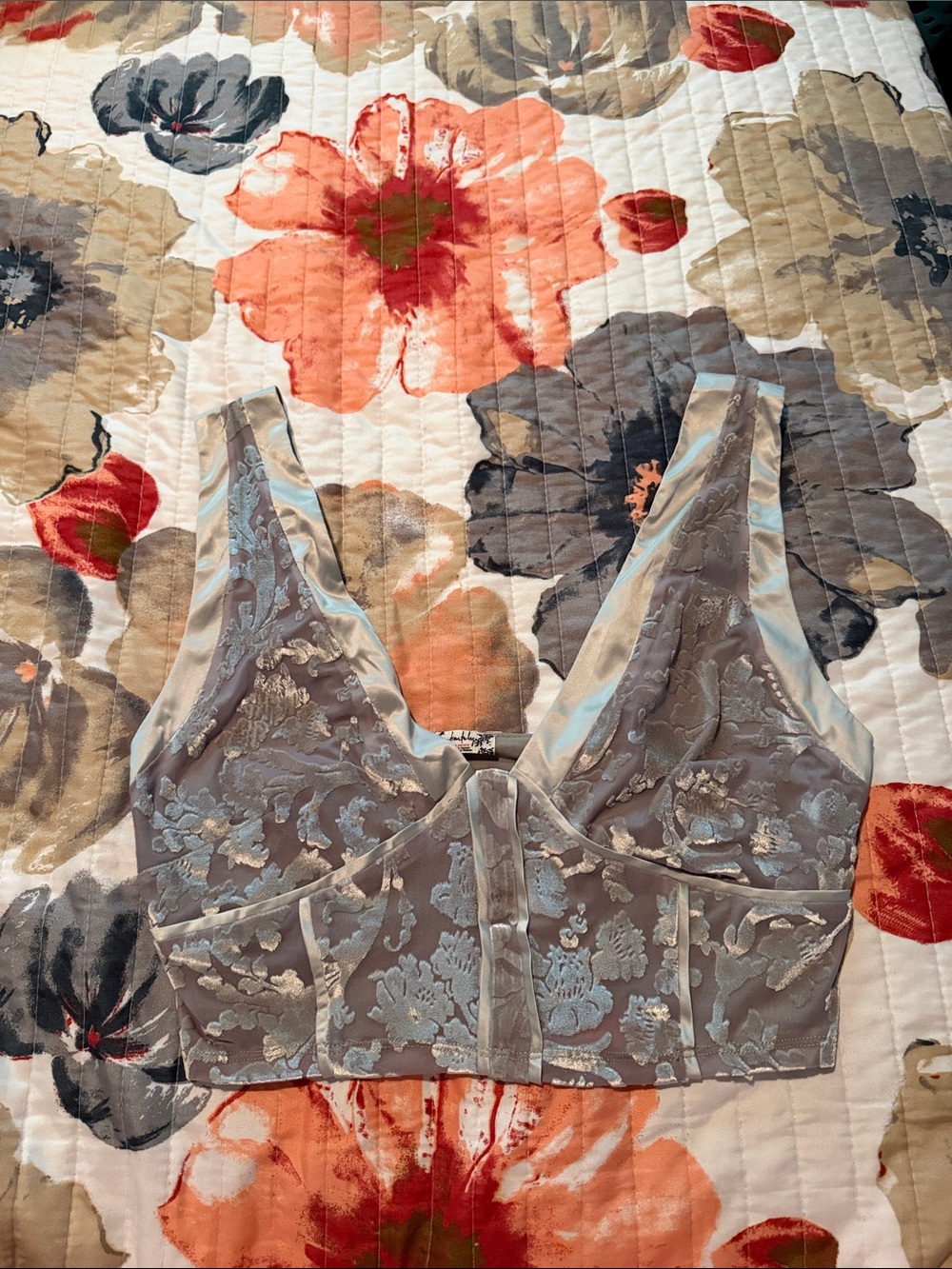 NWOT Free People Burnout Longline Bra
